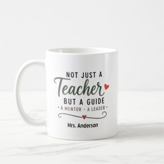 Mug Guide Enseignant Mentor Leader Personnalisé (Gauche)