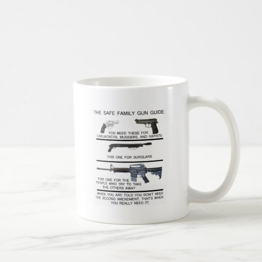 MUG GUIDE SÛR D'ARME À FEU DE FAMILLE (Droite)