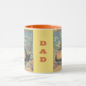 Mug Guide Touristique vintage Alpes suisses Couverture (Centre)