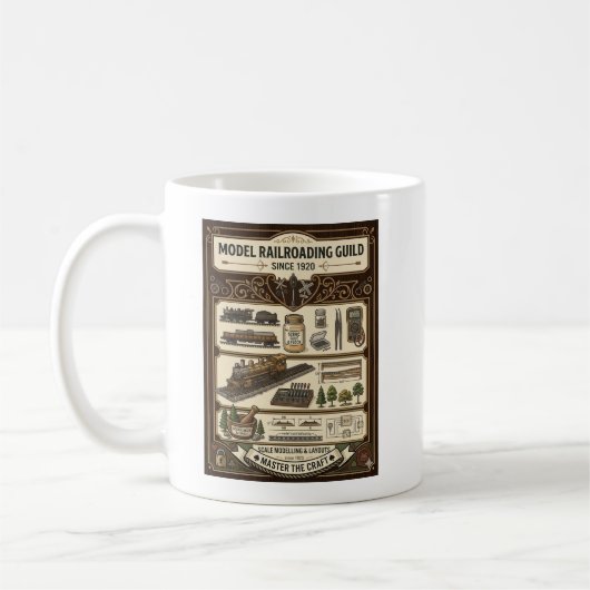 Mug Guilde de modélisme ferroviaire - Maître du miniat (Gauche)