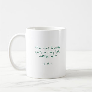 Mug Guillemet personnalisé en vert - créez votre propr