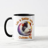 Mug Guinée Pig Maman Papa Rodent lover Café cadeau (Gauche)