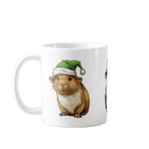 Guinée porc mignonne à Noël Vibes Noël Père Noël