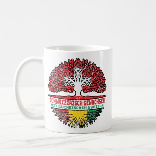 Mug Guineisch Schweizer Schweiz Baum Wurzel (Gauche)