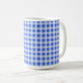 Mug Guingan de bleu de Han ; Checkered (Devant droit)