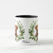 Mug Guirlande blanche Chesapeake Bay Retriever Chien (Centre)