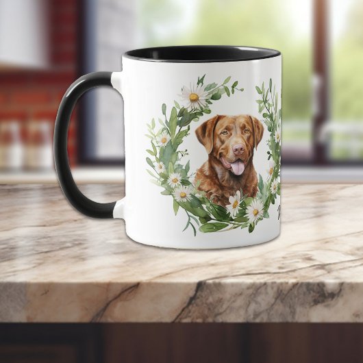 Mug Guirlande blanche Chesapeake Bay Retriever Chien