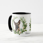 Mug Guirlande blanche Guirlande belge Malinois Chien (Devant gauche)