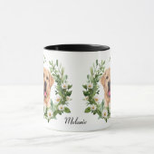 Mug Guirlande blanche Guirlande jaune Labrador Retriev (Centre)
