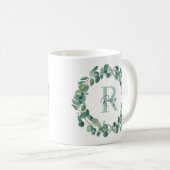 Mug Guirlande botanique moderne Eucalyptus Personnalis (Devant droit)