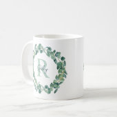 Mug Guirlande botanique moderne Eucalyptus Personnalis (Devant gauche)