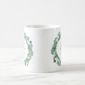 Mug Guirlande botanique moderne Eucalyptus Personnalis (Centre)