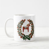 Mug Guirlande de Noël de cheval de Dala de Suédois (Gauche)