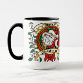 Mug Guirlande de Noël du père noël (Gauche)
