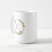 Mug Guirlande des Succulents, des brindilles et du (Devant gauche)