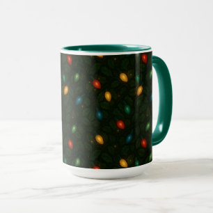 Mug Guirlandes de Noël enveloppées dans des feuilles d