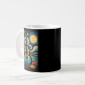 Mug Guitar Lake Starry Night Music Guitarist Van Gogh  (Devant gauche)