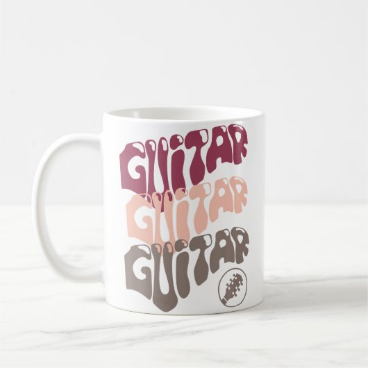Mug Guitar Playing Band Musician Live Music (Gauche)