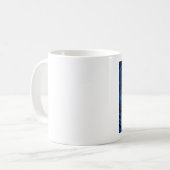 Mug Guitare Abstraite, Bleu (Devant gauche)