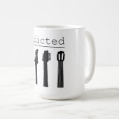 Mug Guitare accro (Devant droit)