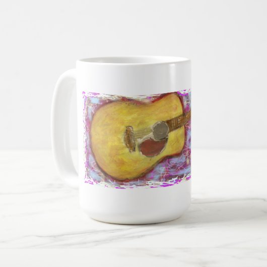 Mug Guitare acoustique (Devant gauche)