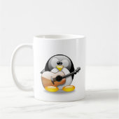 Mug Guitare acoustique Tux (Linux Tux) (Gauche)