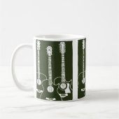 Mug guitare acoustique verte (Gauche)