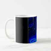 Mug Guitare bleue au néon (Gauche)