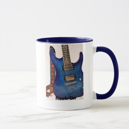 Mug Guitare bleue électrique (Droite)