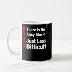 Mug Guitare Classique - Pas De Musique Facile - Juste 