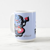 Mug Guitare de Coeur Malphanumérique Ma maman Rocks Mu (Devant gauche)