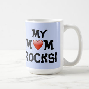 Mug Guitare de Coeur Malphanumérique Ma maman Rocks Mu