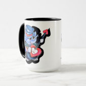 Mug Guitare de Coeur métalphanumérique (Devant gauche)