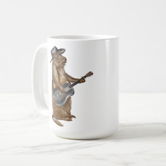 Mug Guitare des chiens des Prairies (Devant gauche)