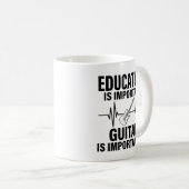 Mug Guitare Drôle Prof de Musique Professeur d'École (Devant droit)