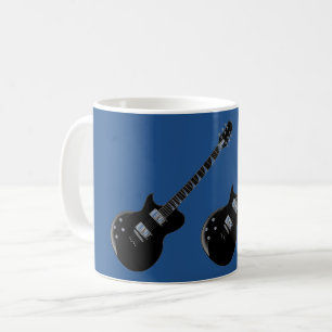 Mug Guitare électrique Bleu Black Pop Art