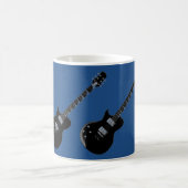 Mug Guitare électrique Bleu Black Pop Art (Centre)