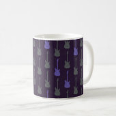Mug Guitare électrique classique grungeuse points viol (Devant droit)