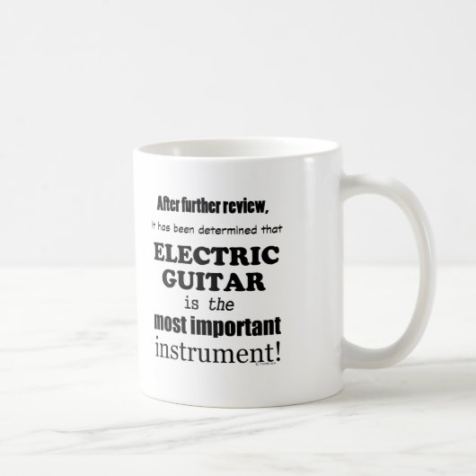 Mug Guitare électrique Instrument le plus important (Droite)