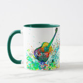 Mug Guitare et accords splatter personnalisé (Gauche)