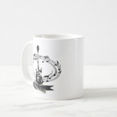 Mug Guitare et notes de musique (Devant gauche)