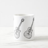 Mug Guitare et notes de musique (Centre)