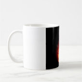 Mug Guitare flamboyante de roche (Gauche)