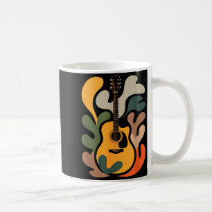 Mug Guitare minimale Art abstrait Drôle de mélomane Cu