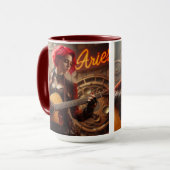 Mug Guitare musicienne Aries Zodiac (Devant gauche)