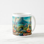 Mug Guitare naturelle (Devant droit)