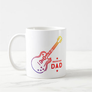 Mug Guitare papa Rockstar