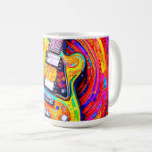 MUG GUITARE PSYCHEDELIQUE (Devant droit)
