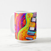 MUG GUITARE PSYCHEDELIQUE (Devant gauche)