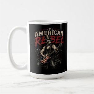 Mug Guitare Rock Art du drapeau de Lincoln American Re